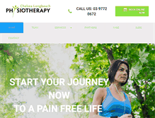 Tablet Screenshot of chelsealongbeachphysiotherapy.com.au